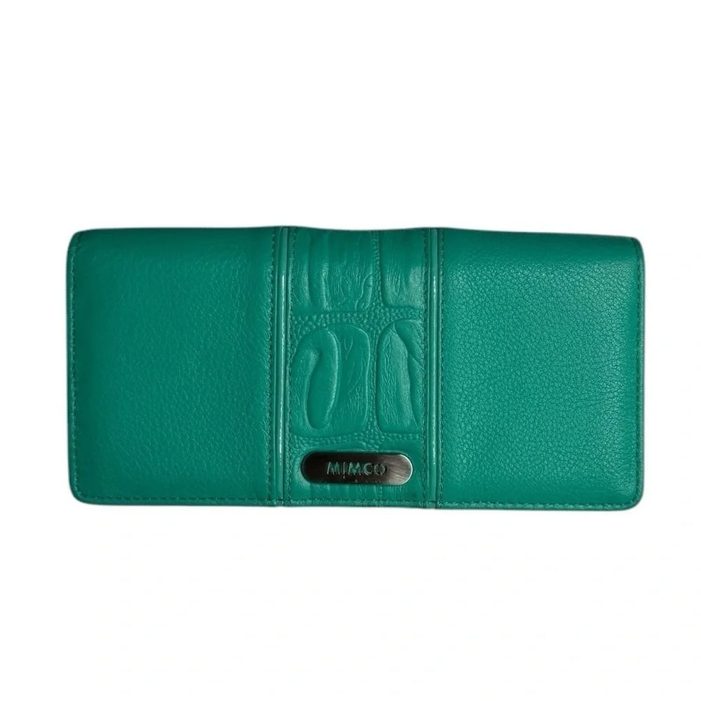 Mimco Teal Green Leather Wallet